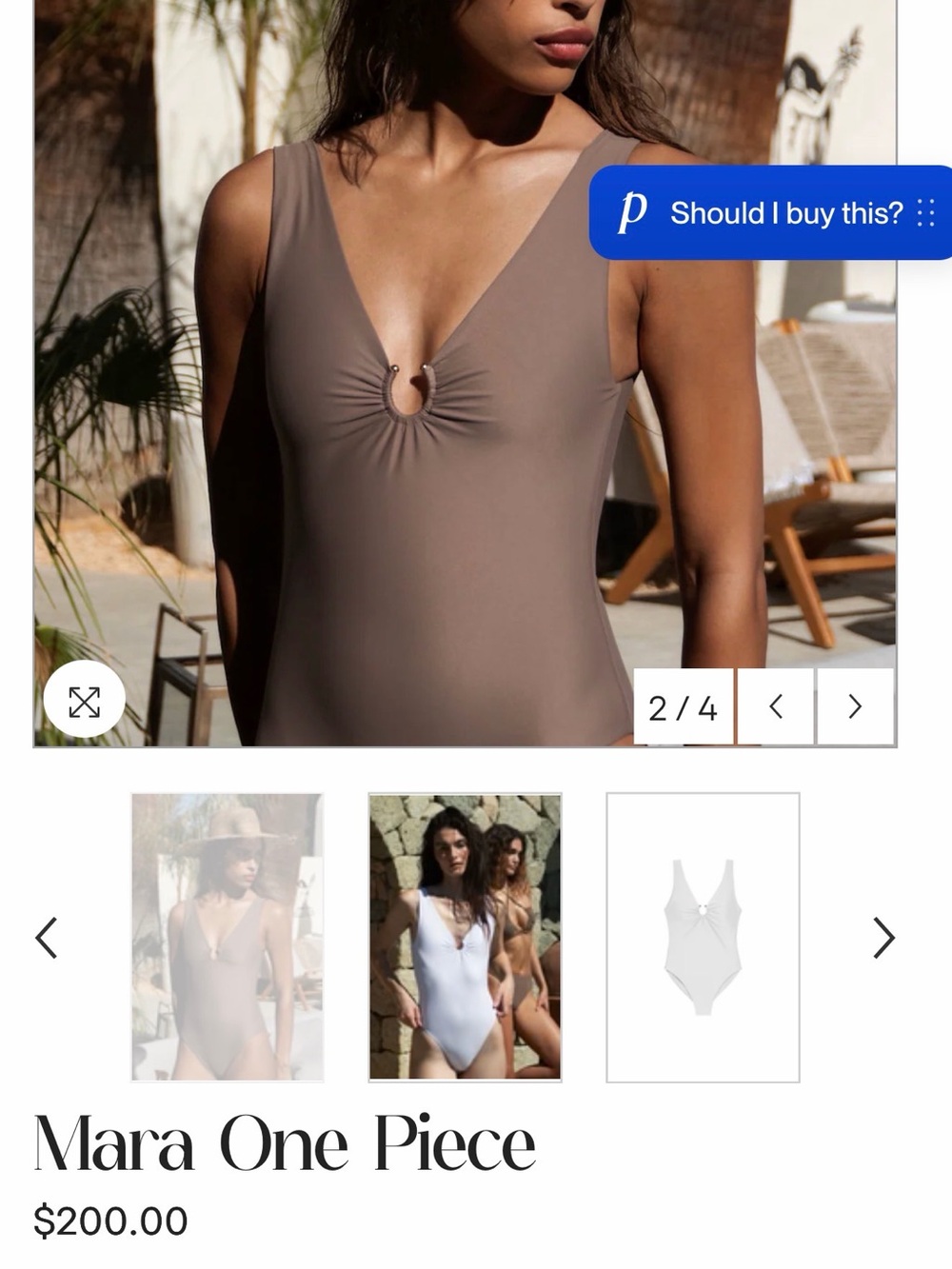 Jade Mara One Piece Swimsuit in Nude